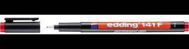 edding Folienschreiber 141 F – Permanentmarker 0,6 mm, schwarz, für Folien und Glas