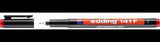 edding Folienschreiber 141 F – Permanentmarker 0,6 mm, schwarz, für Folien und Glas