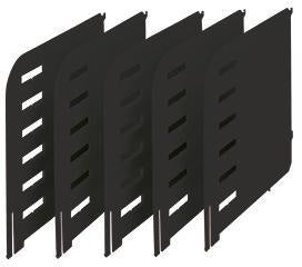 styro Trennwand styrorac aus Polystyrol, schwarz, 5 Stück pro Packung