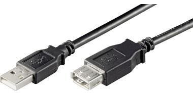 GOOBAY USB 2.0 Verlängerungskabel 1,8 m A-Stecker/A-Buchse geschirmt Hi-Speed