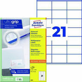 Avery Zweckform Universaletikett 3481 ultragrip 70x41mm weiß 2.100 Stück