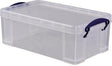Really Useful Box Aufbewahrungsbox 5C 34x20x12,5cm 5l transparent mit Bügelverschluss
