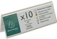 Exacompta Tischnamensschild Office Exacryl 10er-Pack Acryl kristall DIN A7