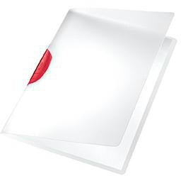 Leitz Klemmmappe ColorClip 41750025 DIN A4 für 30 Blatt, PP, rot