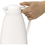 alfi Isolierkanne Eco 1 Liter weiß – 12 h heiß, 24 h kalt, BPA-frei