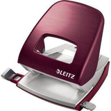 LEITZ Locher NeXXt Style 5006 – Metall-Locher für 30 Blatt, arktik weiß