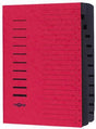 PAGNA Ordnungsmappe DIN A4, 12 Fächer A-Z/1-12, rot, Pressspankarton 240 g/m², Gummizugverschluss