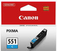 Canon Tintenpatrone CLI-551C Original cyan 7 ml für ca. 332 Seiten