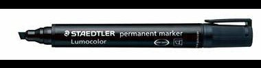 STAEDTLER Lumocolor 350 Permanentmarker rot – Keilspitze 2-5 mm, nachfüllbar, wasserfest