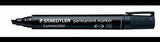 STAEDTLER Lumocolor 350 Permanentmarker rot – Keilspitze 2-5 mm, nachfüllbar, wasserfest
