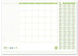 URSUS Schreibunterlage Green 52,5 x 37,5 cm, 100 % Recyclingpapier, 30 Blatt, Jahresplan 2023-2025
