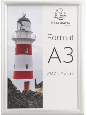 Exacompta Wandplakatrahmen Office DIN A3 Aluminium/Acryl – Bilderwechselrahmen
