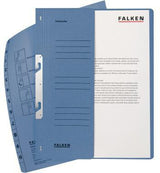 Falken Einhakhefter DIN A4 Manilakarton gelb 250 g/m² halber Deckel kaufmännische Heftung