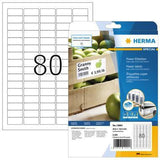 HERMA Universaletikett Power 10901, 35,6 x 16,9 mm, weiß, 2.000 Etiketten, extra stark haftend