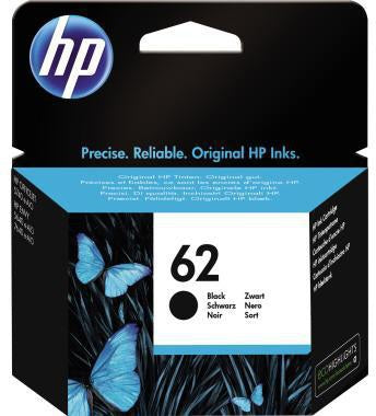 HP Tintenpatrone 62 C2P04AE Schwarz – Original HP, ca. 200 Seiten, 4 ml