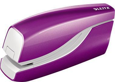 LEITZ Elektroheftgerät NeXXt WOW 55661062 violett – einhändig, batteriebetrieben, 10 Blatt