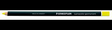 STAEDTLER Lumocolor permanent glasochrom Trockenmarker – gelb, für Glas, Metall & Kunststoff