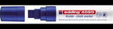 edding Kreidemarker 4090 Schwarz 4-15 mm Keilspitze – Feucht abwischbar für Fenster, Tafeln & Glas