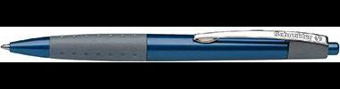Schneider Kugelschreiber LOOX – 0,5 mm blaue dokumentenechte Mine, blau metallic
