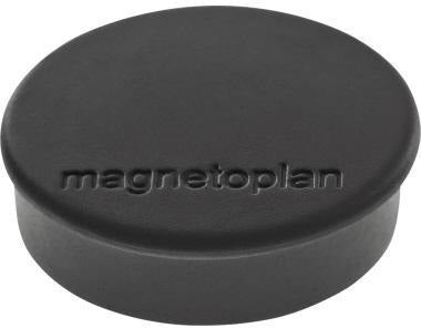 magnetoplan Magnet Discofix Mini 1664601 – 20 mm grau, 10 Stück, runde Ferrit-Magnete