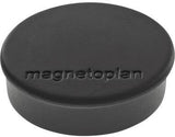 magnetoplan Magnet Discofix Mini 1664601 – 20 mm grau, 10 Stück, runde Ferrit-Magnete