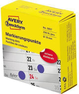 Avery Zweckform Markierungspunkte 3854, 19 mm, magenta, 250 Stück pro Packung