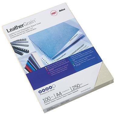 GBC Einbanddeckel LeatherGrain CE040020 DIN A4 blau 100 St./Pack. – Edle Lederoptik für Ihre Dokumente