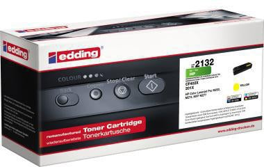 edding Toner 18-2132 EDD-2132 gelb – kompatibel mit HP 201X, ca. 2.300 Seiten