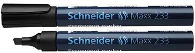 Schneider Permanentmarker Maxx 233 mit Keilspitze 1-5 mm, nachfüllbar, blau