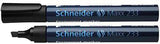Schneider Permanentmarker Maxx 233 mit Keilspitze 1-5 mm, nachfüllbar, blau
