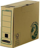 BANKERS BOX Archivbox Earth Series 4470301 naturbraun, DIN A4, 100 % recycelt, mit Deckel