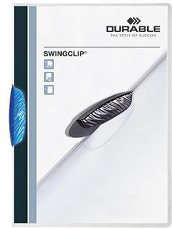 DURABLE Klemmmappe SWINGCLIP 226001 DIN A4 transparent mit schwenkbarer Klemme
