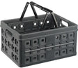 helit Klappbox the flap-line H6180188 – 32 l Kunststoffbox mit Griff, anthrazit