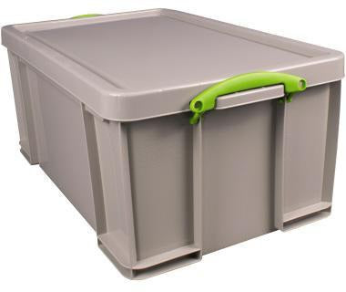 Really Useful Box Aufbewahrungsbox 64RDG 64l grau – Recycling, stapelbar, DIN A4
