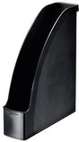 LEITZ Stehsammler Plus 24760095 DIN A4 78mm PS schwarz – flexibler Stehsammler für Quer- und Hochformat