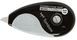 Tombow MONO grip Korrekturroller 5mm x 10m – schwarz/weiß, für Links- und Rechtshänder