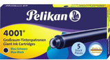 Pelikan Tintenpatrone 4001 GTP/5 Großraumtintenpatrone brillantschwarz 5 St./Pack.