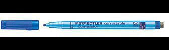 STAEDTLER Lumocolor correctable 305 Folienstift blau 1 mm – trocken korrigierbar
