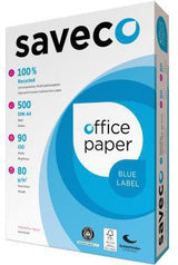 SAVECO Kopierpapier Blue Label A4 80g Recyclingpapier ISO 90 500 Blatt
