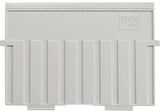 HAN Stützplatte 9025-11 für DIN A5 quer – Polystyrol, lichtgrau, Made in Germany