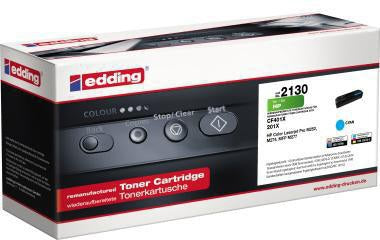 edding Toner EDD-2130 cyan – Kompatibel mit HP 201X, ca. 2.300 Seiten