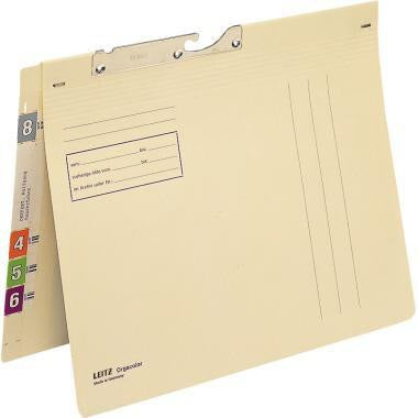 LEITZ Pendelhefter Orgacolor® DIN A4 260g/m² chamois – 300 Blatt Fassungsvermögen