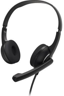 Hama Headset HS-P150 V2 – PC-Office-Headset mit flexiblen Mikrofonarm und 3,5-mm-Klinkenstecker