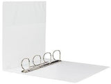 Soennecken Präsentationsringbuch 4148 DIN A4 50 mm weiß – D-Mechanik, Polypropylen, mit Einstecktasche
