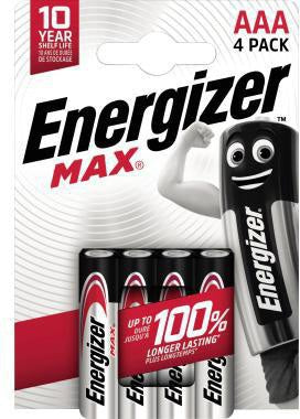 Energizer Max AAA Alkaline Batterien 8er-Pack – LR03 Micro, 1,5 V, PowerSeal Technologie