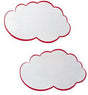 FRANKEN Moderationskarte Wolke 42x25 cm weiß/rot 20 Stück aus 100% Recyclingpapier