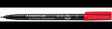 STAEDTLER Lumocolor 318-2 Folienstift permanent rot 0,6 mm – wisch- und wasserfest, Made in Germany