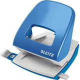 LEITZ Locher NeXXt 5008 – Metall-Locher rot, 30 Blatt, 8 cm Lochung