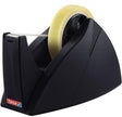 tesa Tischabroller Easy Cut Professional 57422-00001 – Wellenmesser, nachfüllbar, rutschfest, schwarz