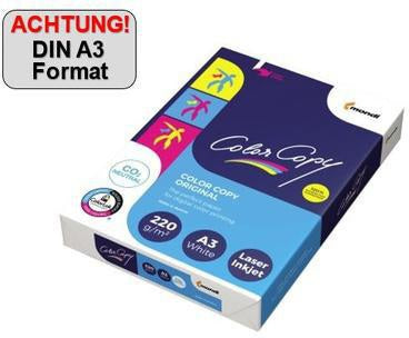 COLOR COPY Kopierpapier A3 220g/m² weiß 250 Blatt – satiniert, FSC, für Laserdrucker & Kopierer